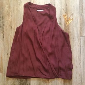 Tart sleeveless wrap top, Size Medium